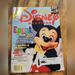 Vintage Disney Magazine Epcot Turns 20 Fall 2002